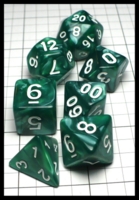 Dice : Dice - Dice Sets - QMay Green Swirl with White Numerals - Amazon 2023